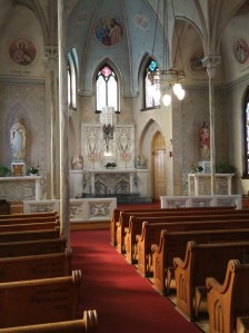 Interior of St Peter's Landmark Church in The Dalles